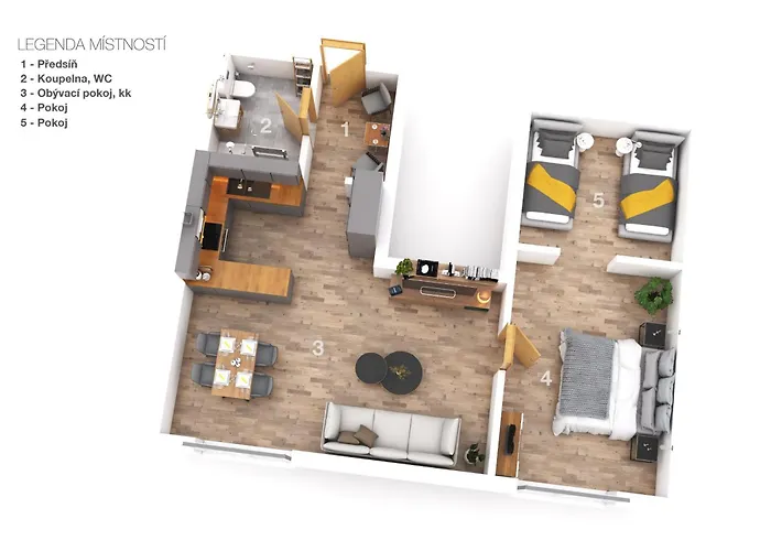 アパート Apartmany Hodonin